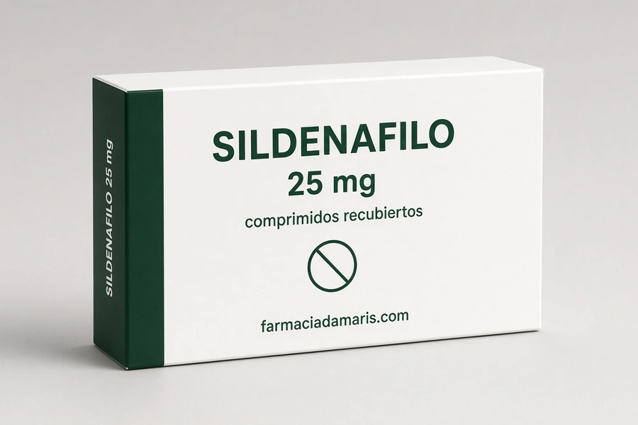 Comprar Sildenafilo 25 mg comprimidos recubiertos con película Farmàcia Dàmaris