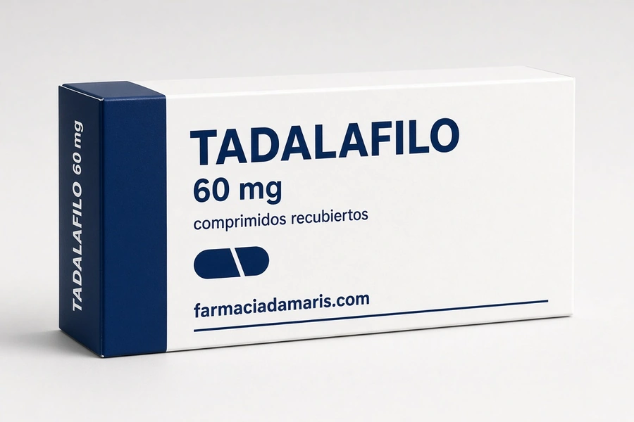 Tadalafilo 60 mg comprimidos recubiertos con película Farmàcia Dàmaris