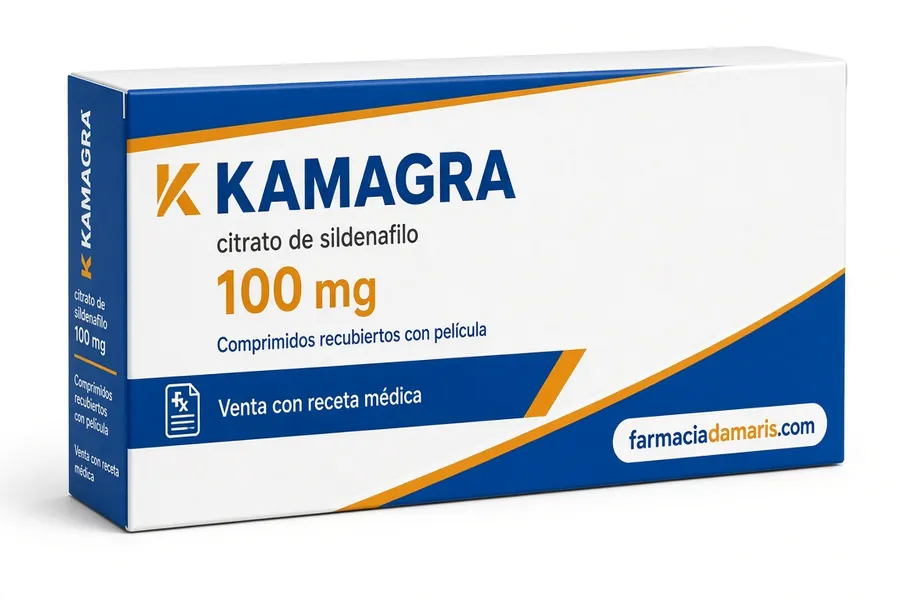 Kamagra 100 mg sildenafilo comprimidos recubiertos en farmacia online España