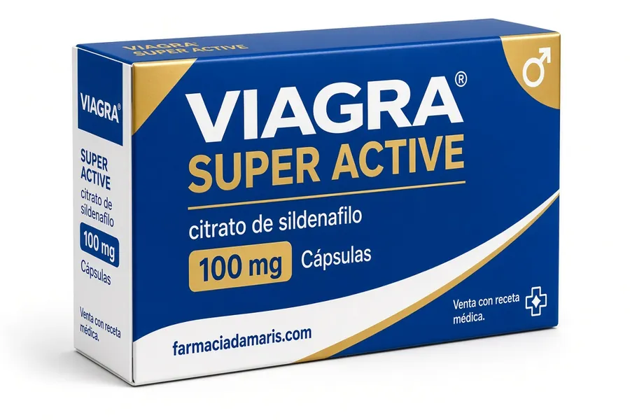 Viagra Super Active 100 mg sildenafilo cápsulas blandas de gelatina en farmacia online España